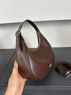 Luxury Signature Monogram Crescent Hobo Shoulder Bag✨