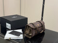 Monogram Canvas Barrel Shoulder Bag