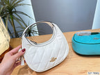 Quilted Mini Crescent Shoulder Bag