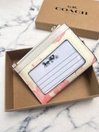 Luxury Signature Floral Mini Wallet & Card Holder