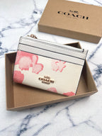 Luxury Signature Floral Mini Wallet & Card Holder
