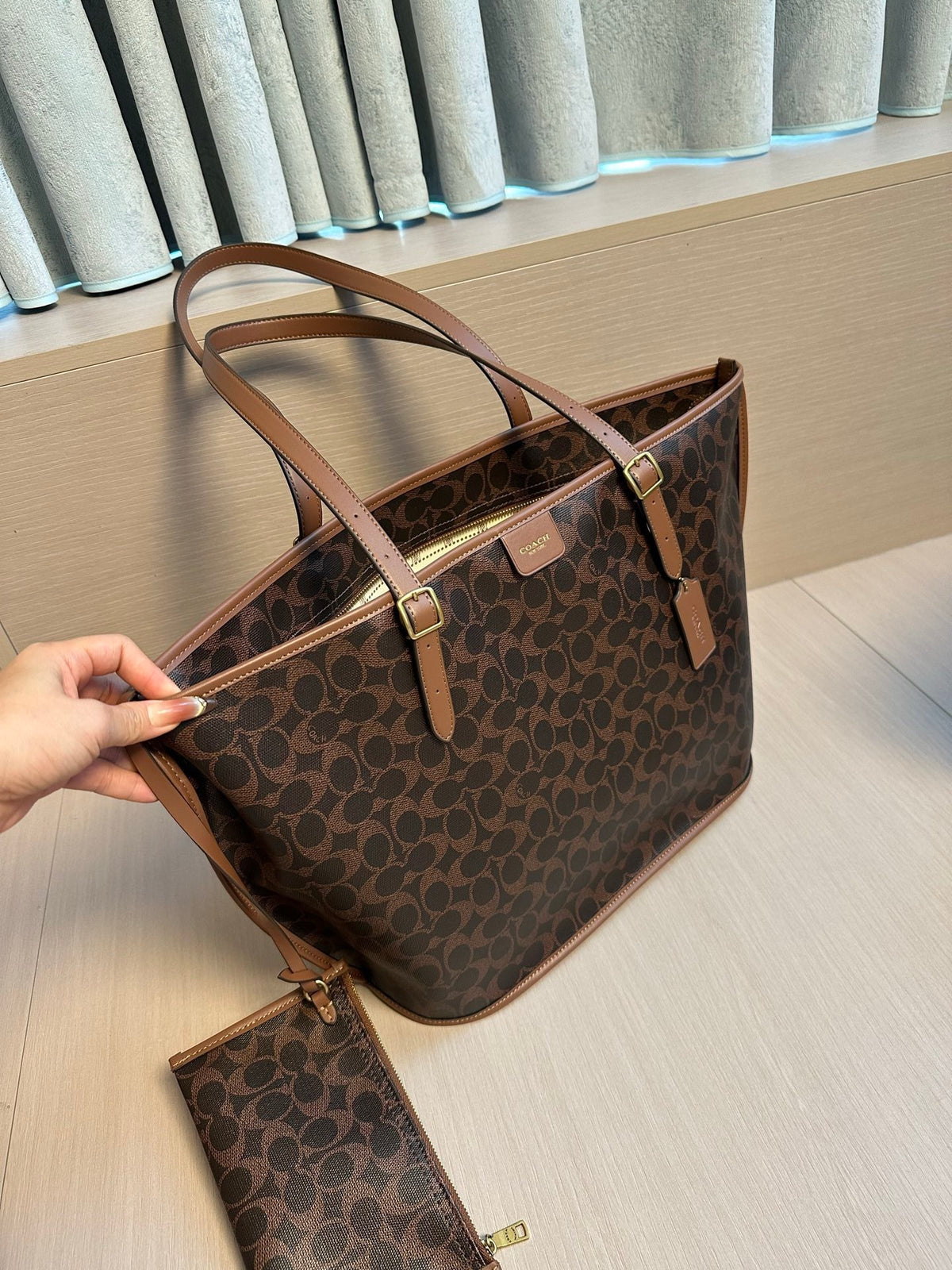 Signature Monogram Luxe Tote Bag