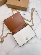 Floral Cherry Print Chain Wallet