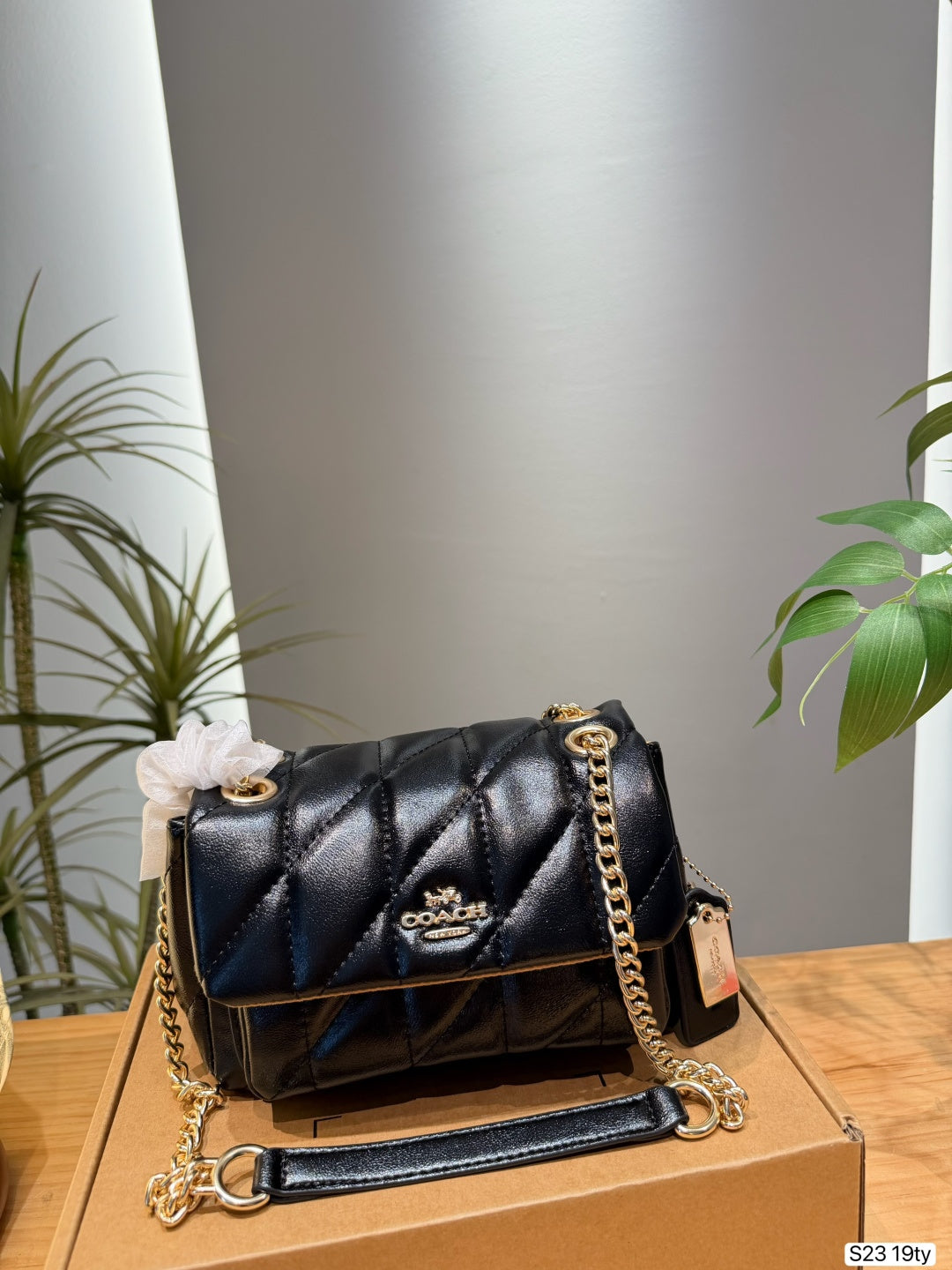 Quilted Monogram Flap Crossbody Bag – Luxury Convertible Chain Shoulder Bag