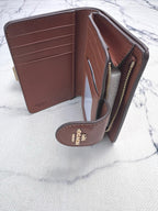 Elegant Signature Medium Zip Wallet