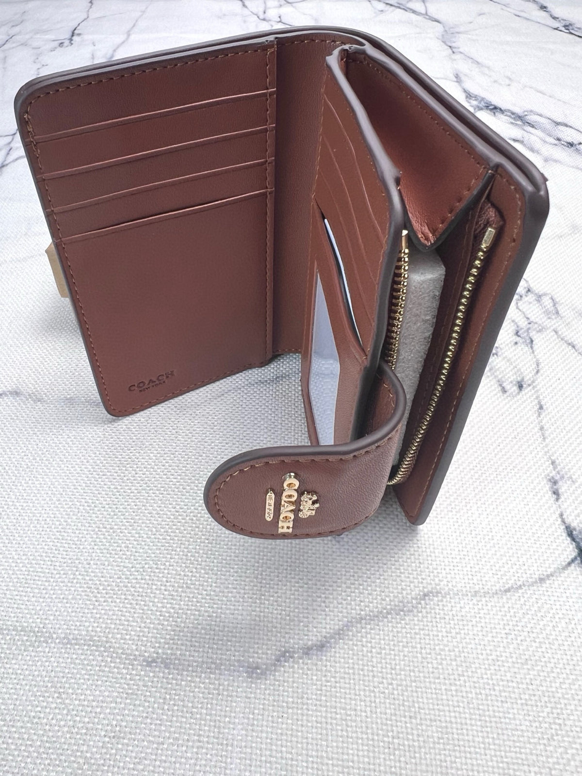 Elegant Signature Medium Zip Wallet