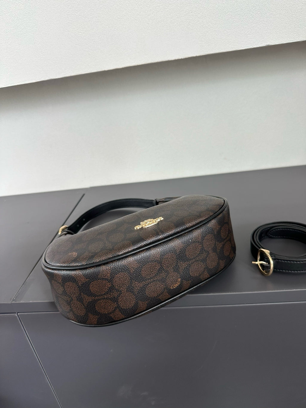 Luxury Signature Monogram Crescent Hobo Shoulder Bag✨