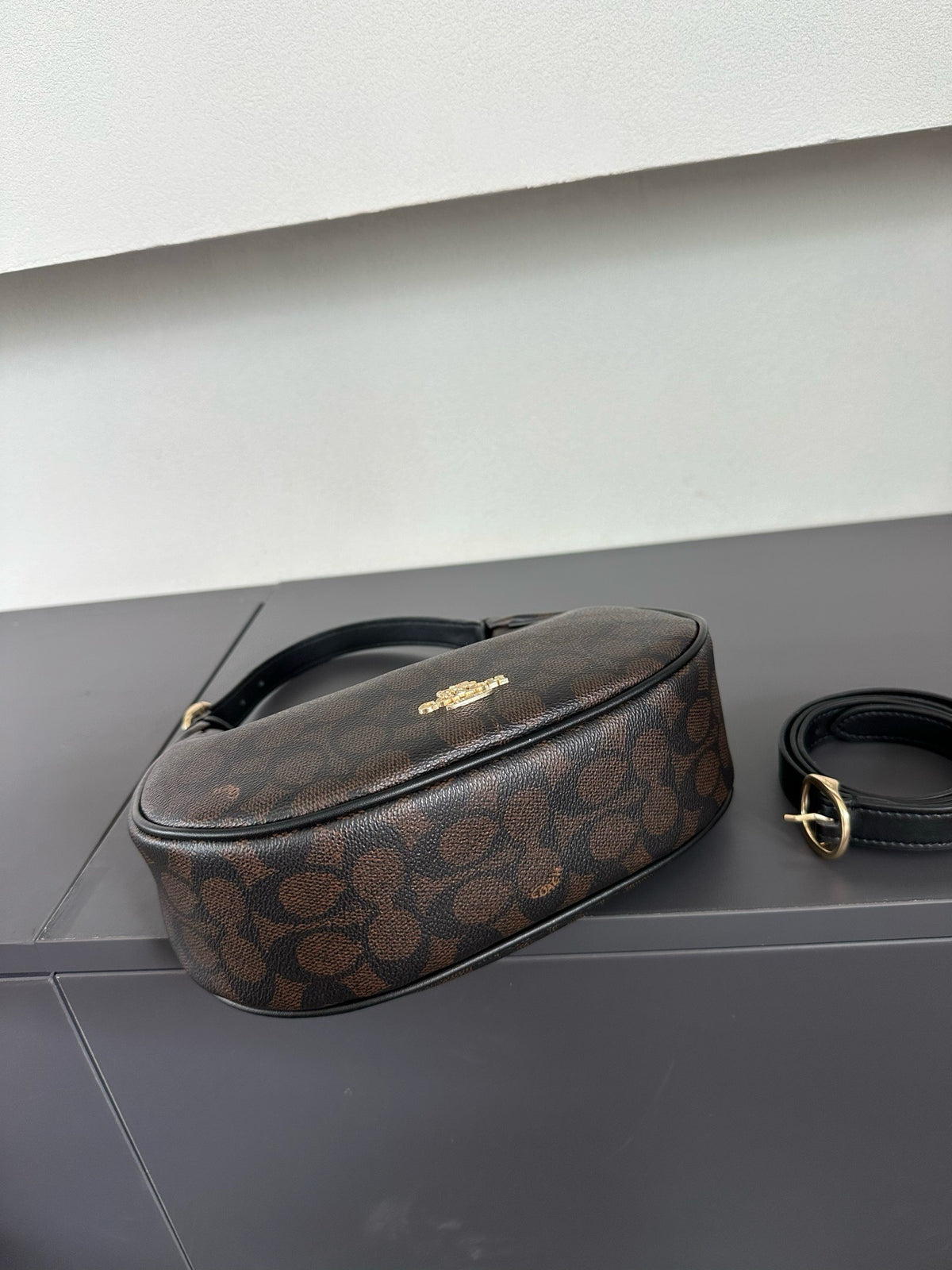 Luxury Signature Monogram Crescent Hobo Shoulder Bag✨
