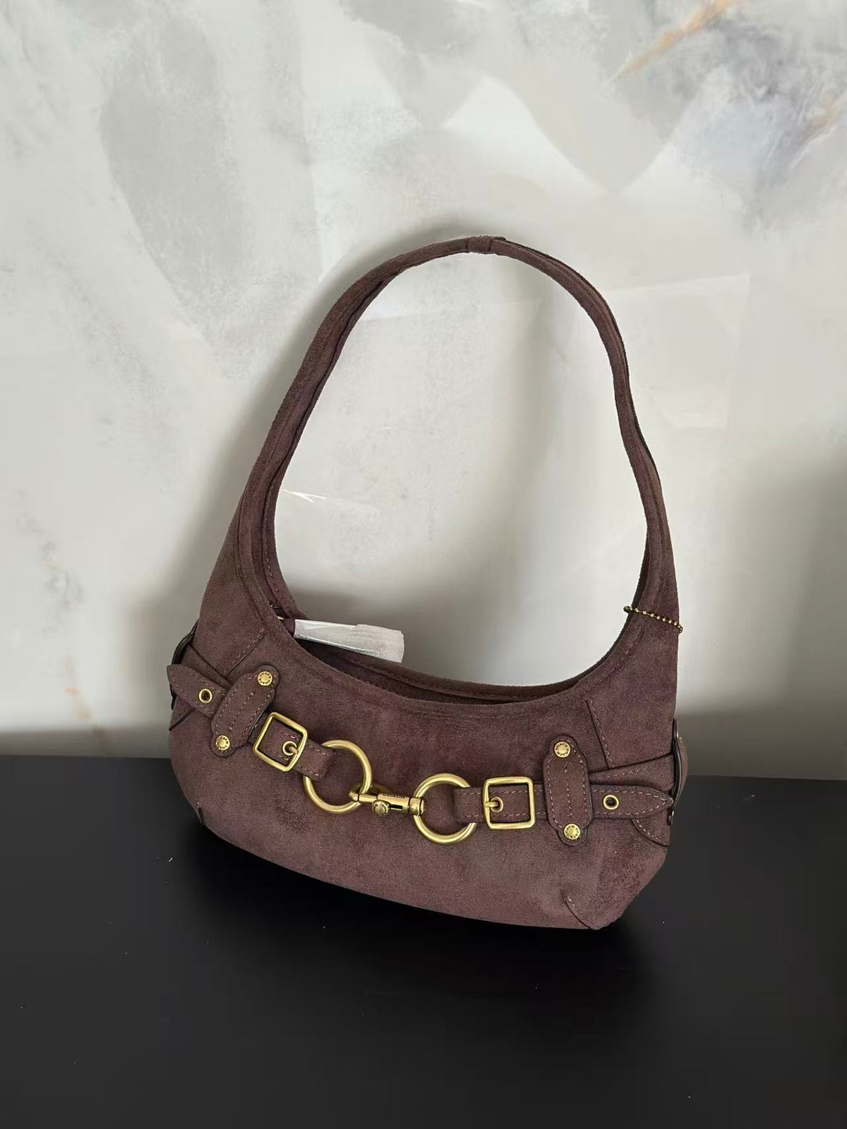 Women's Belted Ergo 26 Signature Canvas Hobo Bag
