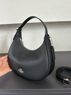 Luxury Signature Monogram Crescent Hobo Shoulder Bag✨