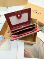 Monogram Cat Print Compact Wallet & Card Holder
