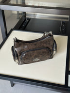 Multi-Pocket Zipper Shoulder & Crossbody Bag