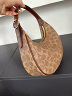Luxury Signature Monogram Crescent Hobo Shoulder Bag✨
