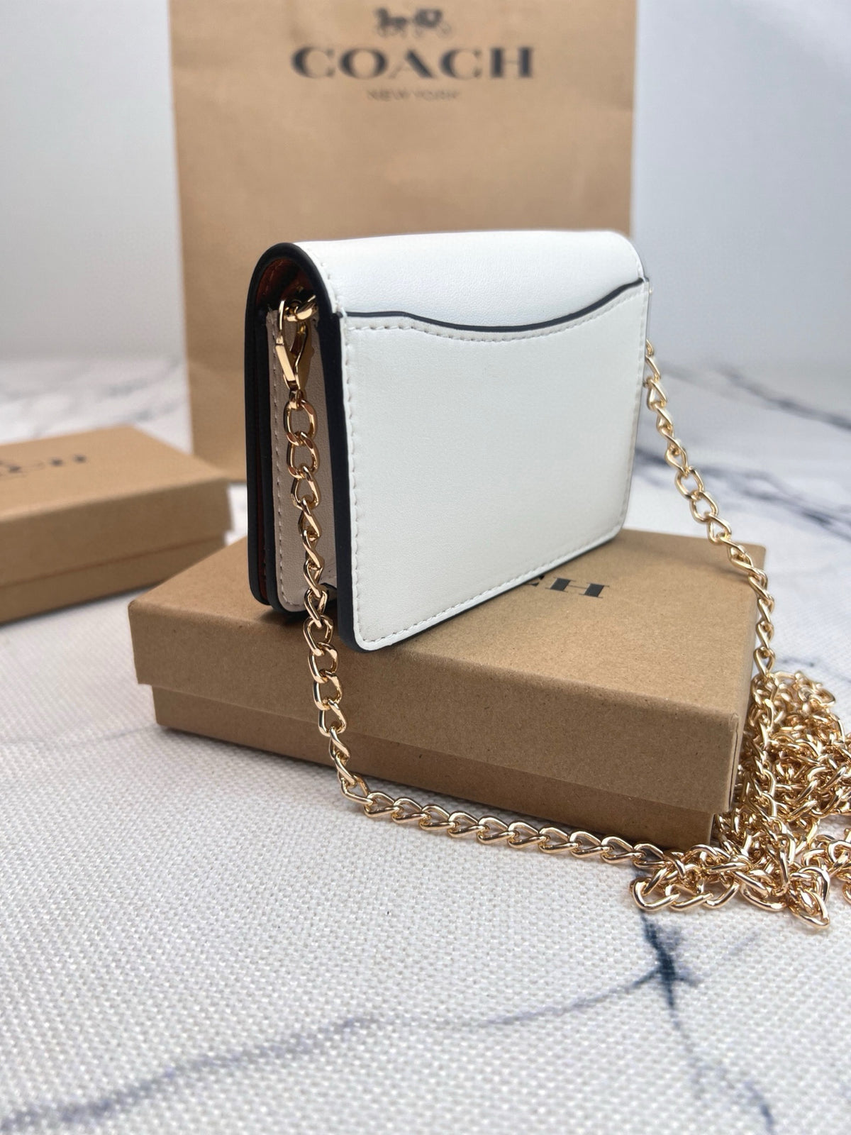 Floral Cherry Print Chain Wallet