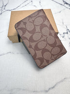 Elegant Signature Medium Zip Wallet