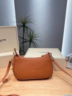 Teri Printed Leather Crescent Shoulder Bag & Crossbody