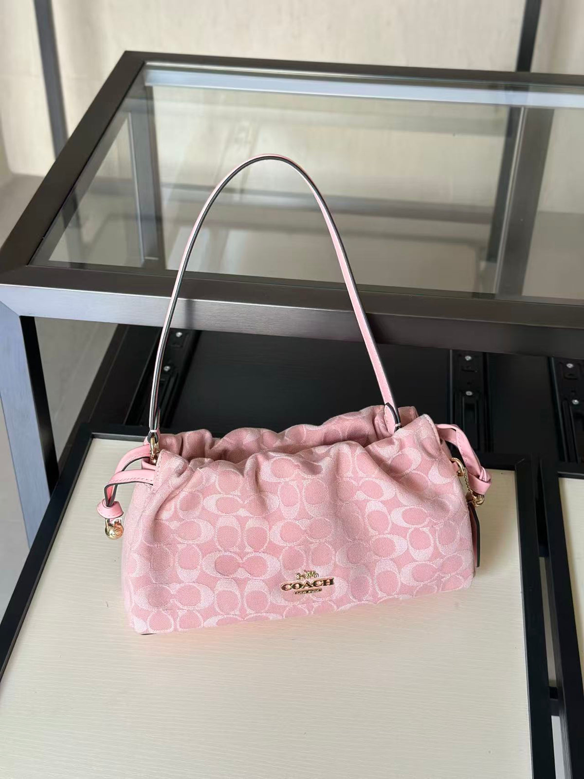 Women's Faye 26 Monogram Signature Canvas Shoulder Bag