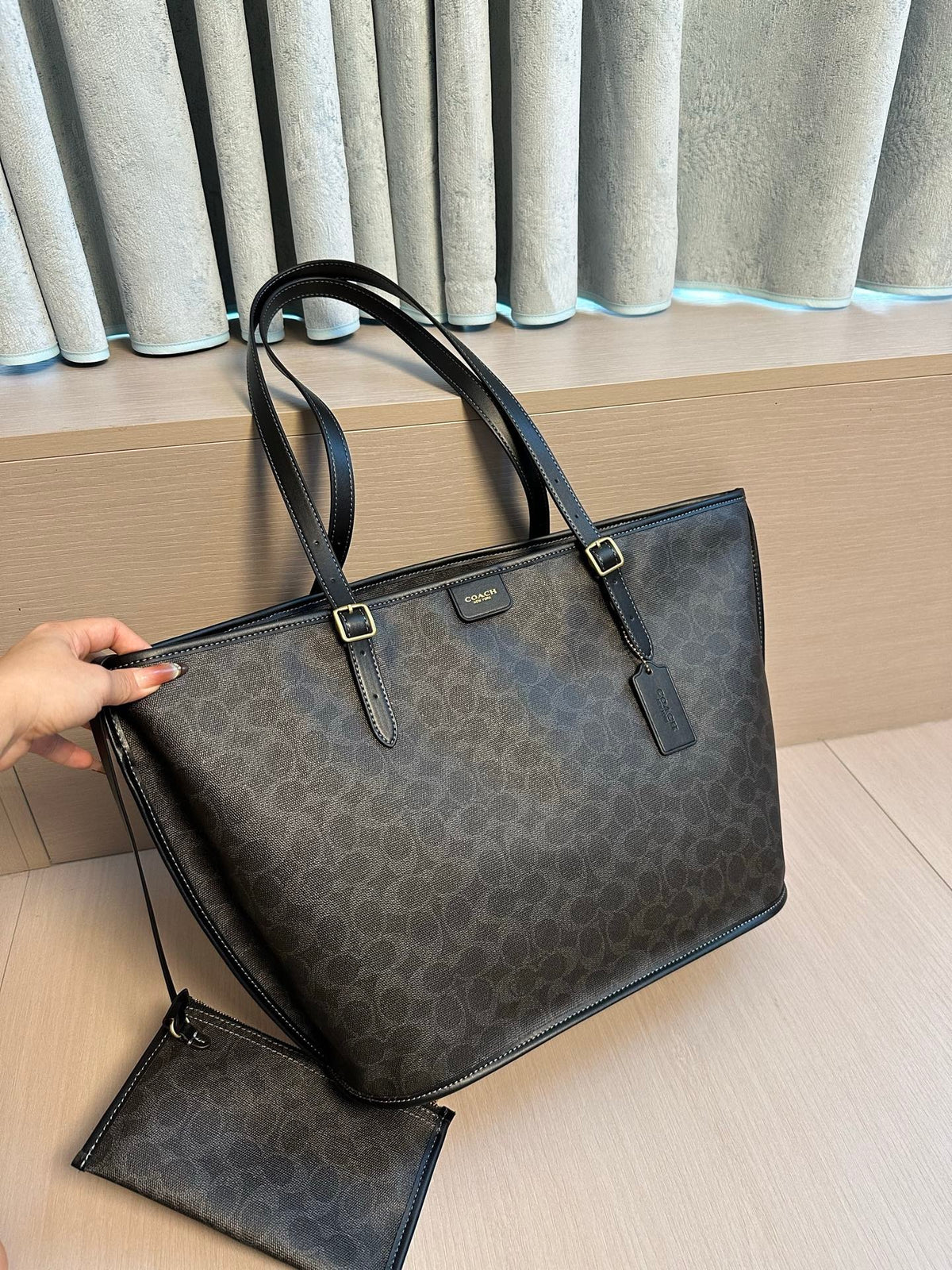 Signature Monogram Luxe Tote Bag