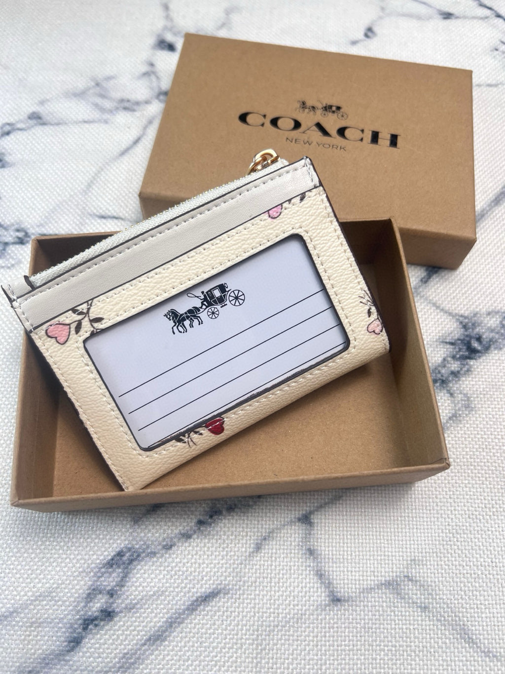 Luxury Signature Floral Mini Wallet & Card Holder