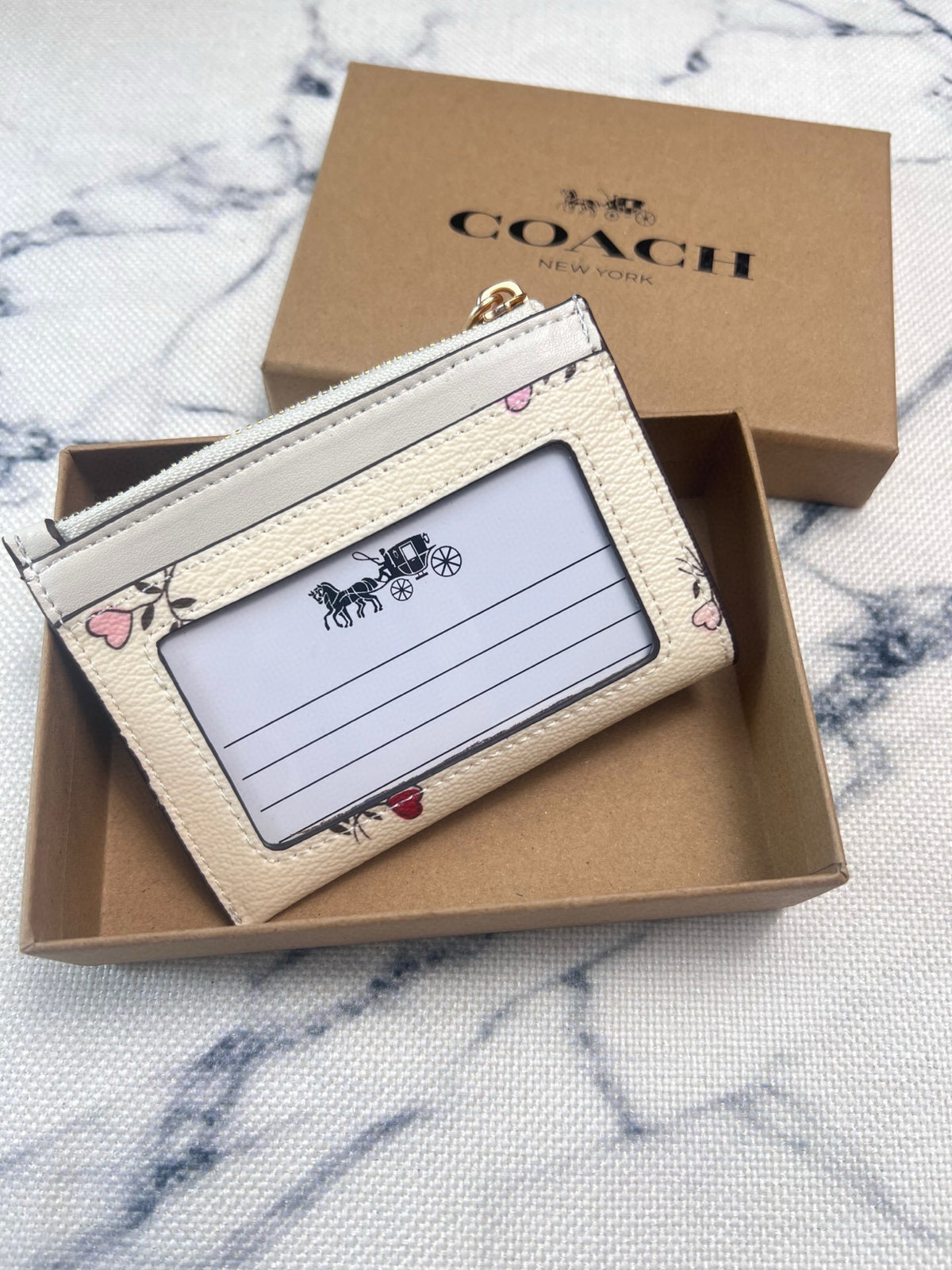 Luxury Signature Floral Mini Wallet & Card Holder