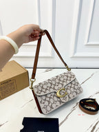 Crystal Embellished Monogram Flap Shoulder Bag