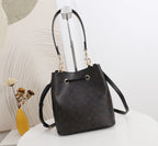Signature Monogram Drawstring Bucket Bag | Crossbody & Shoulder Edition
