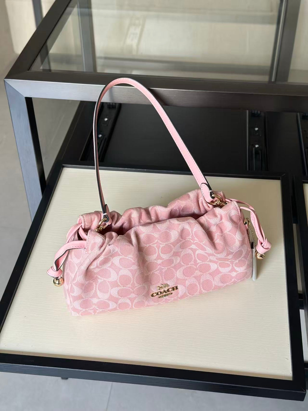 Women's Faye 26 Monogram Signature Canvas Shoulder Bag