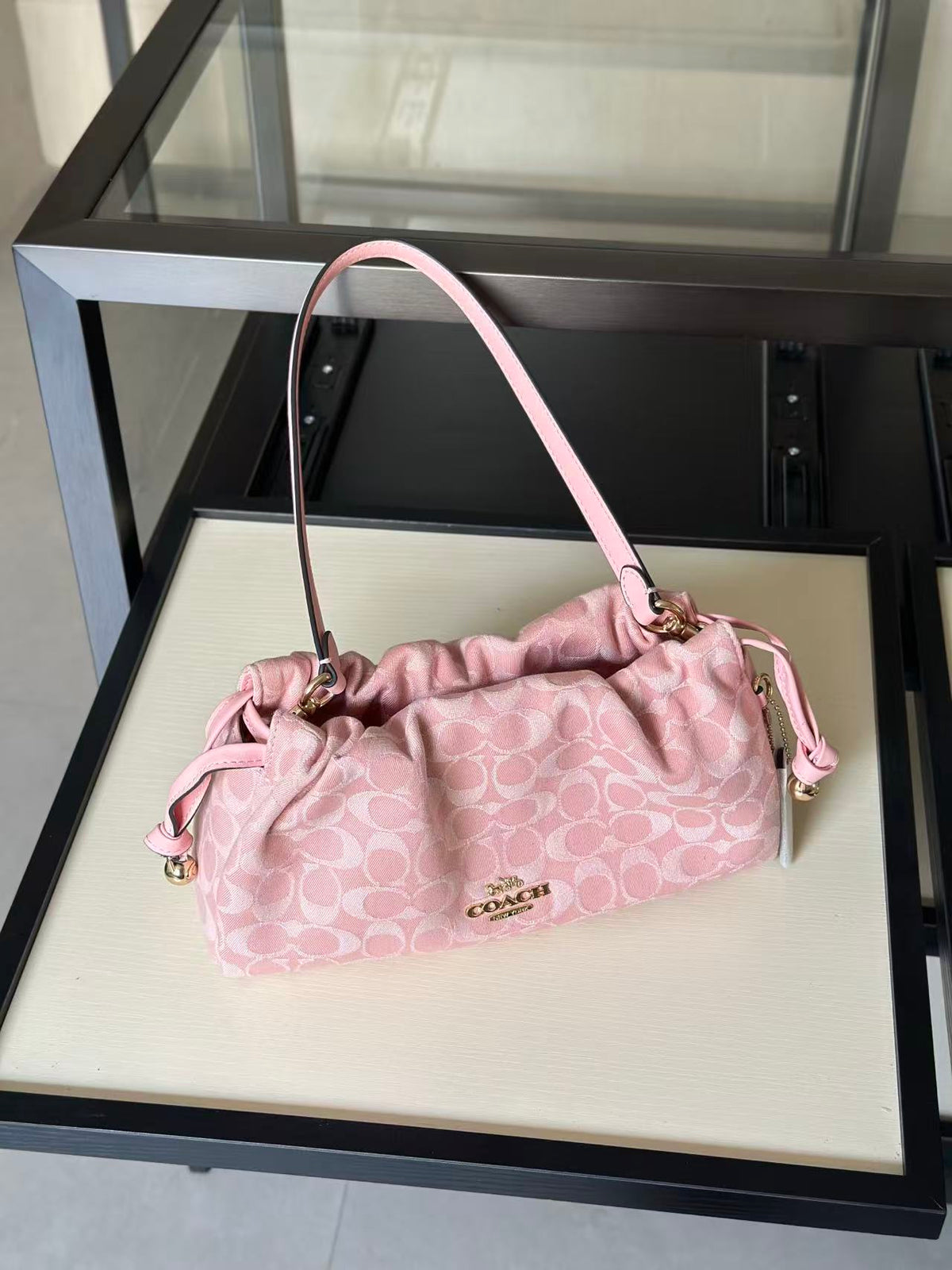 Women's Faye 26 Monogram Signature Canvas Shoulder Bag