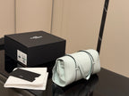 Smooth Leather Barrel Shoulder Bag