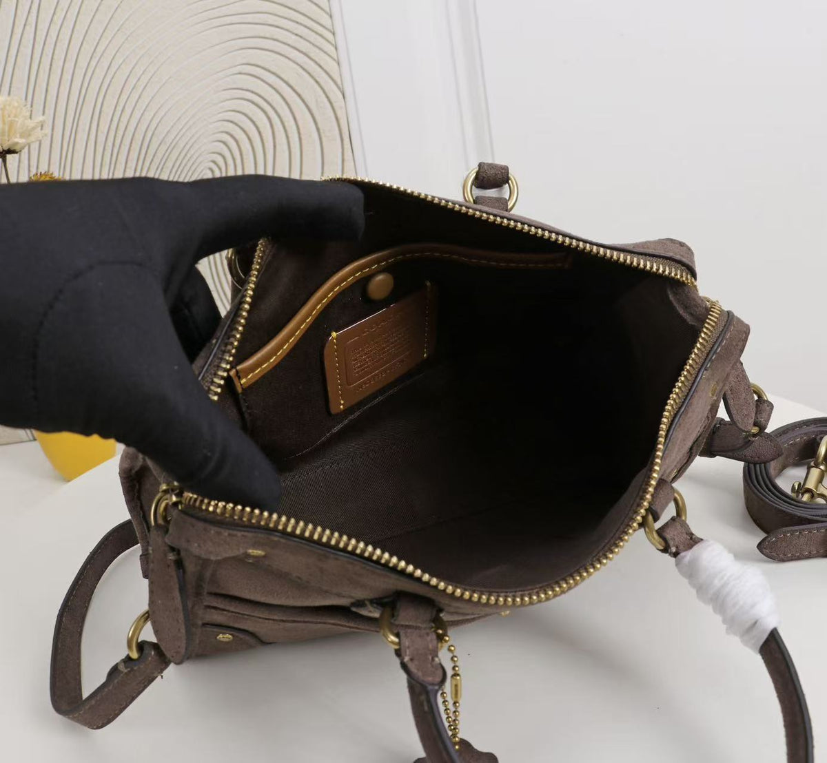 Structured Satchel Handbag with Top Handle and Crossbody Strap