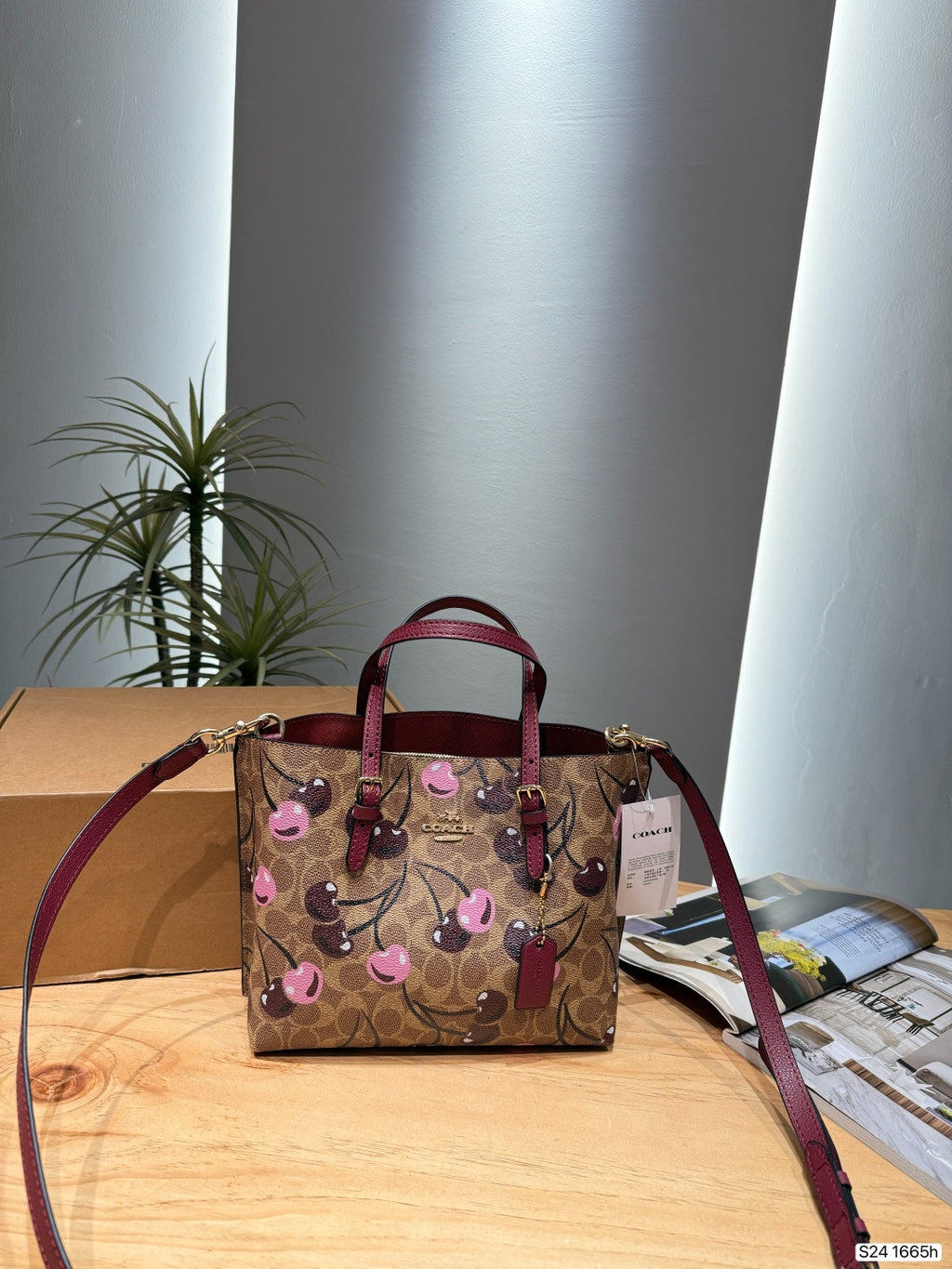 The Floral Printed Leather Bucket Tote & Crossbody