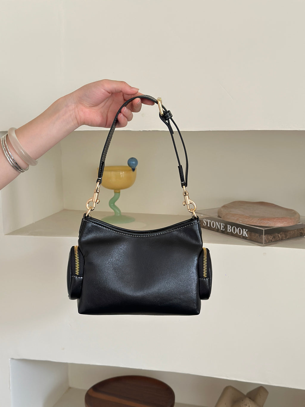 Multi-Pocket Zipper Shoulder & Crossbody Bag