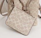 Signature Monogram Drawstring Bucket Bag | Crossbody & Shoulder Edition