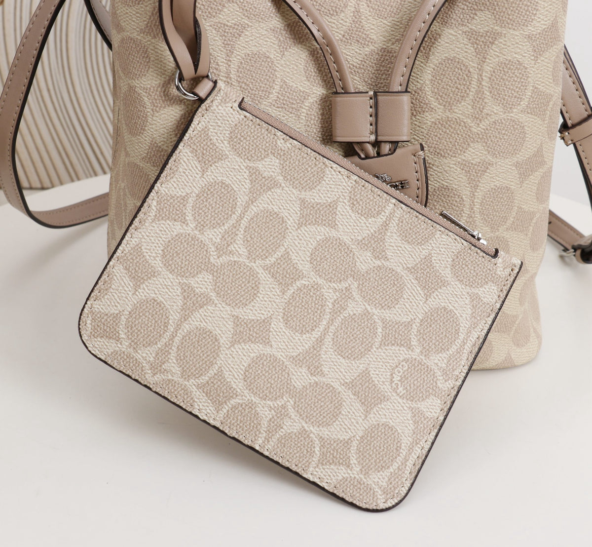 Signature Monogram Drawstring Bucket Bag | Crossbody & Shoulder Edition