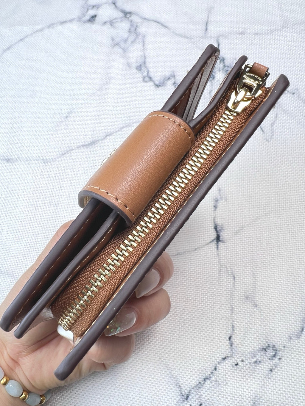 Elegant Signature Medium Zip Wallet