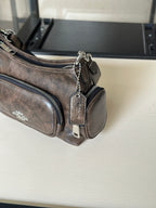 Multi-Pocket Zipper Shoulder & Crossbody Bag