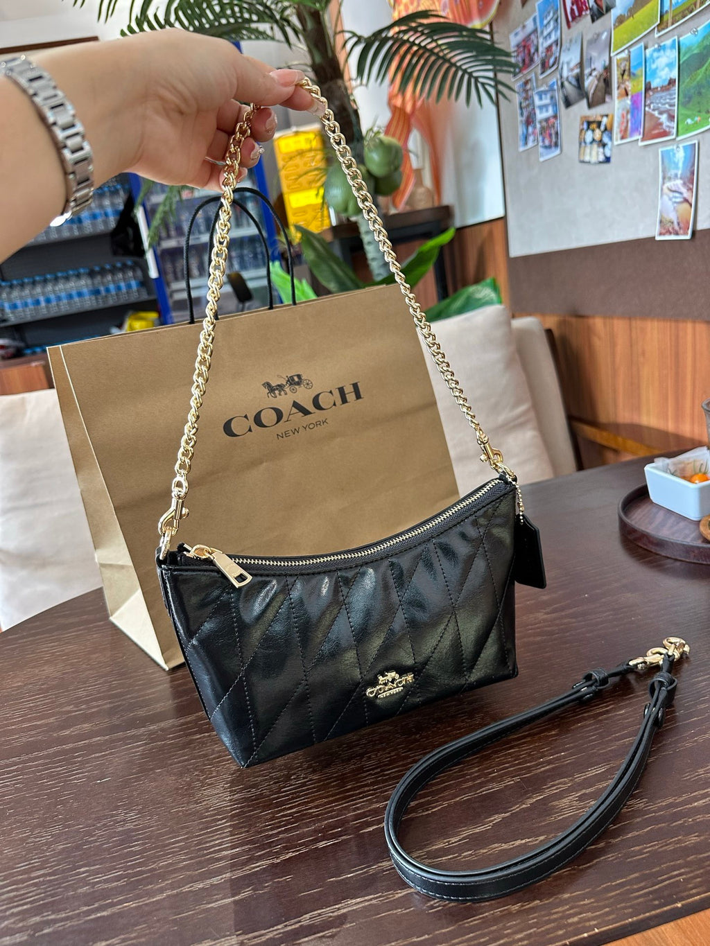 Luxe Quilted Chain Shoulder Bag
