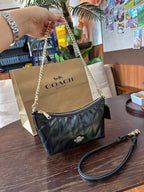 Luxe Quilted Chain Shoulder Bag