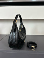 Luxury Signature Monogram Crescent Hobo Shoulder Bag✨