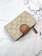 Elegant Signature Medium Zip Wallet