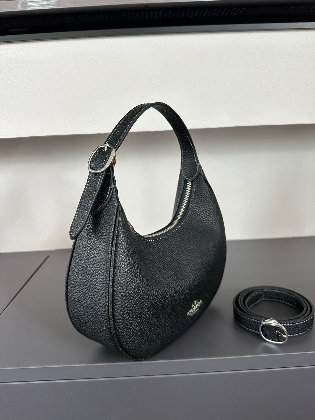 Luxury Signature Monogram Crescent Hobo Shoulder Bag✨