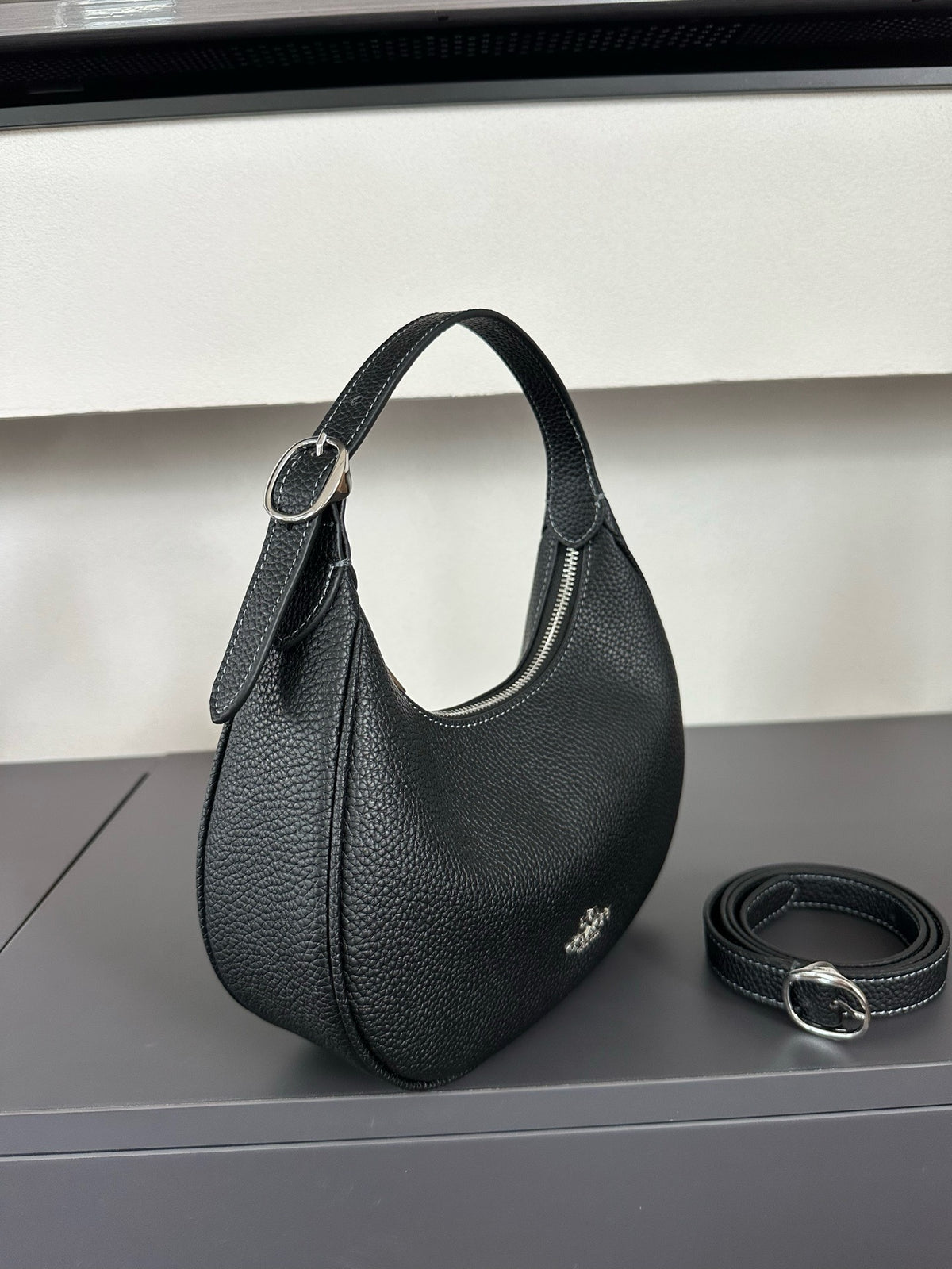 Luxury Signature Monogram Crescent Hobo Shoulder Bag✨