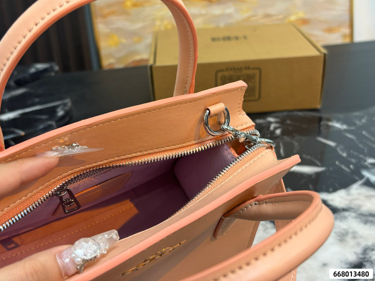 The Structured Leather Mini Tote & Satchel