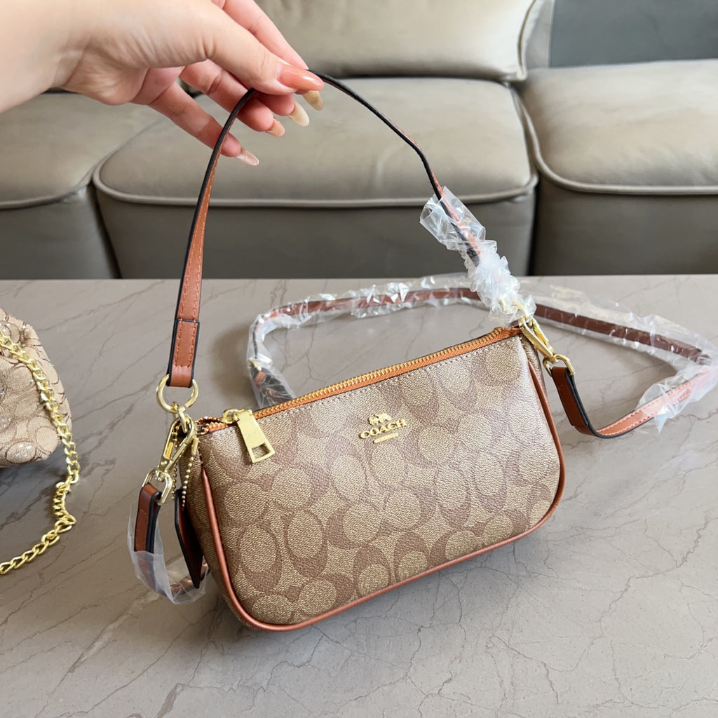 3-Piece Monogram Canvas Kiss-Lock Bag Set