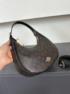 Luxury Signature Monogram Crescent Hobo Shoulder Bag✨