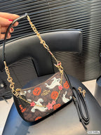 Spooky Pumpkin Monogram Shoulder Bag
