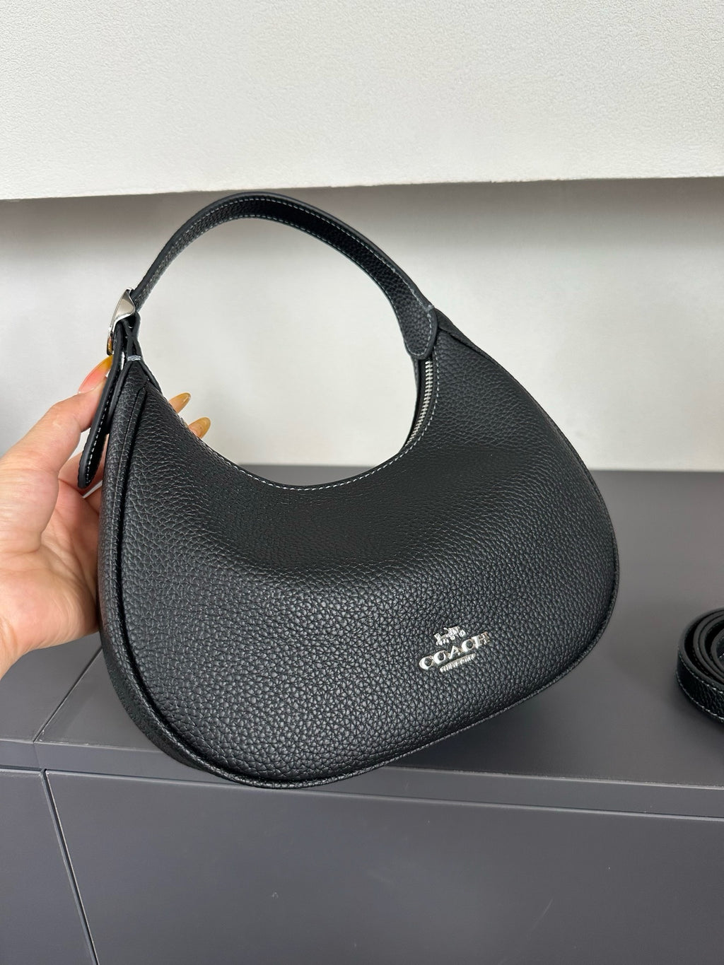 Luxury Signature Monogram Crescent Hobo Shoulder Bag✨