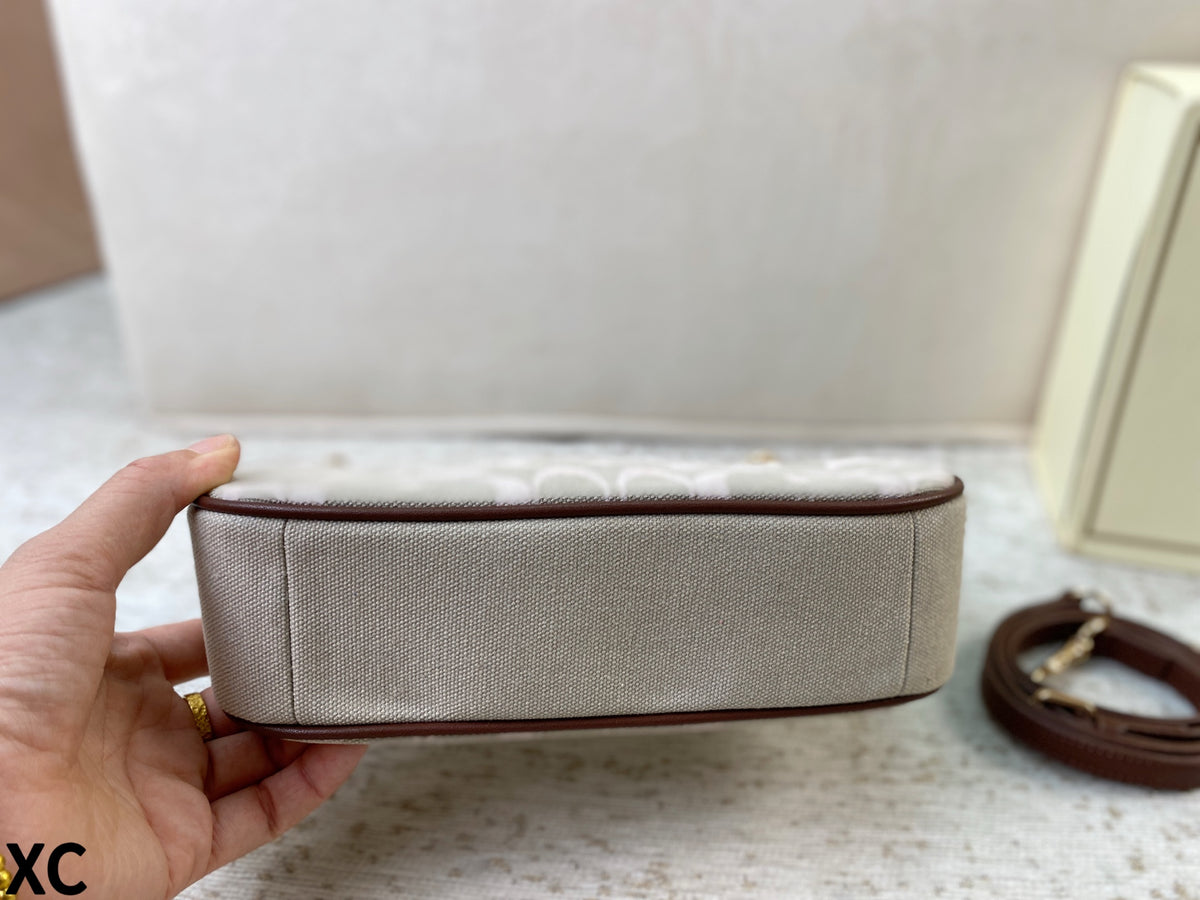Signature Jacquard Convertible Shoulder Bag