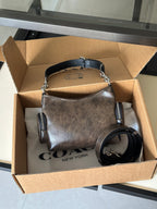 Multi-Pocket Zipper Shoulder & Crossbody Bag