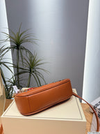 Teri Printed Leather Crescent Shoulder Bag & Crossbody
